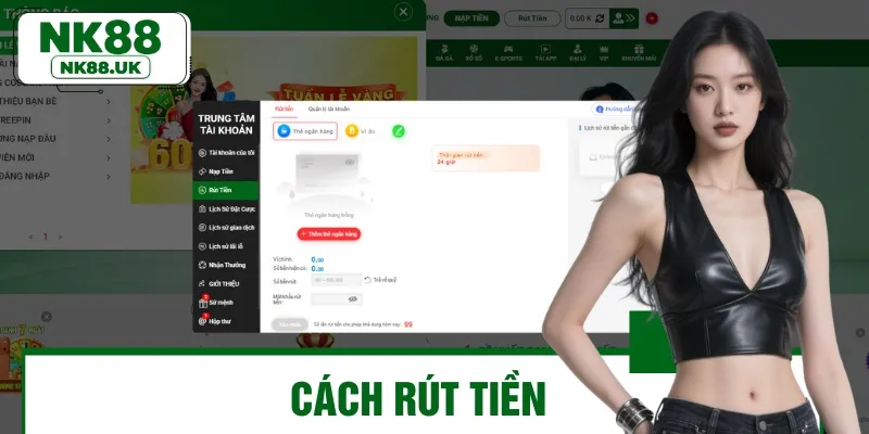 Các bước rút tiền linh hoạt, bảo mật qua nhiều phương thức